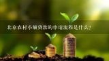 北京农村小额贷款的申请流程是什么?